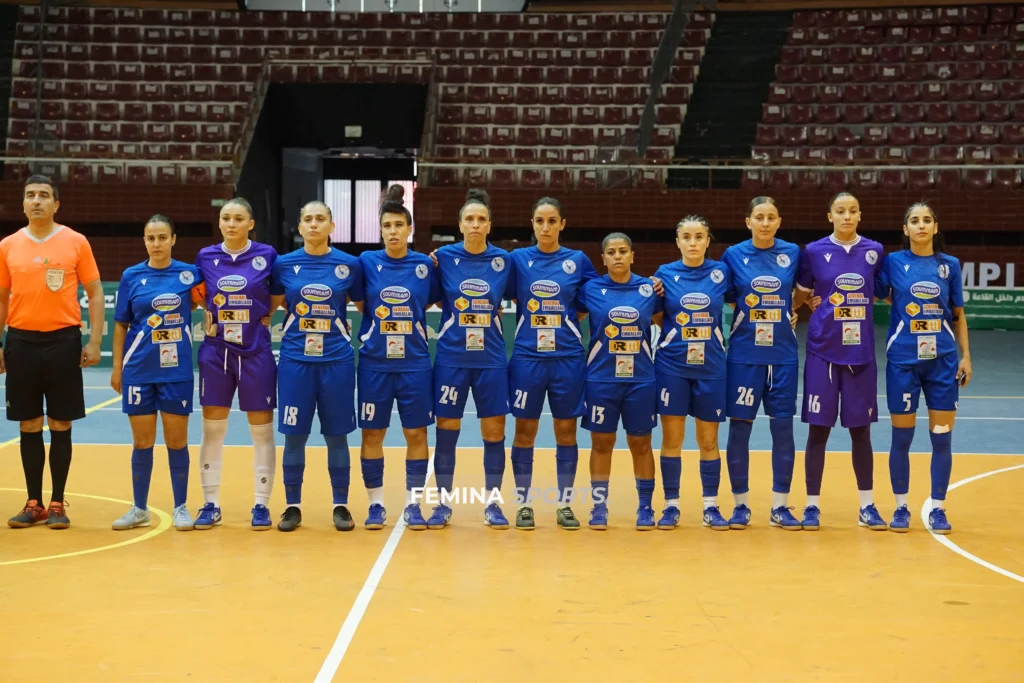 equipe jfkhroub féminin futsal فريف شباب فوتبول الخروب النسوي كرة القدم داخل القاعة
